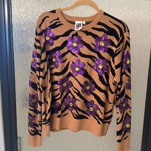 QUEEN OF SPARKLES - tiger sweater